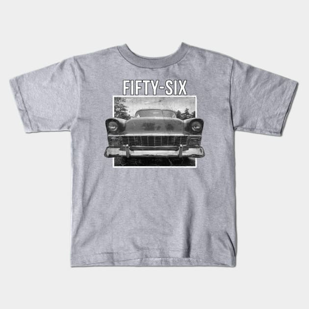 1956 Chevy Belair Kids T-Shirt by CoolCarVideos